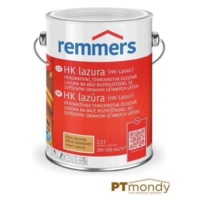 Remmers dekoratívna, tenkovrstvá, rozpúšťadlová HK lazúra na drevo              